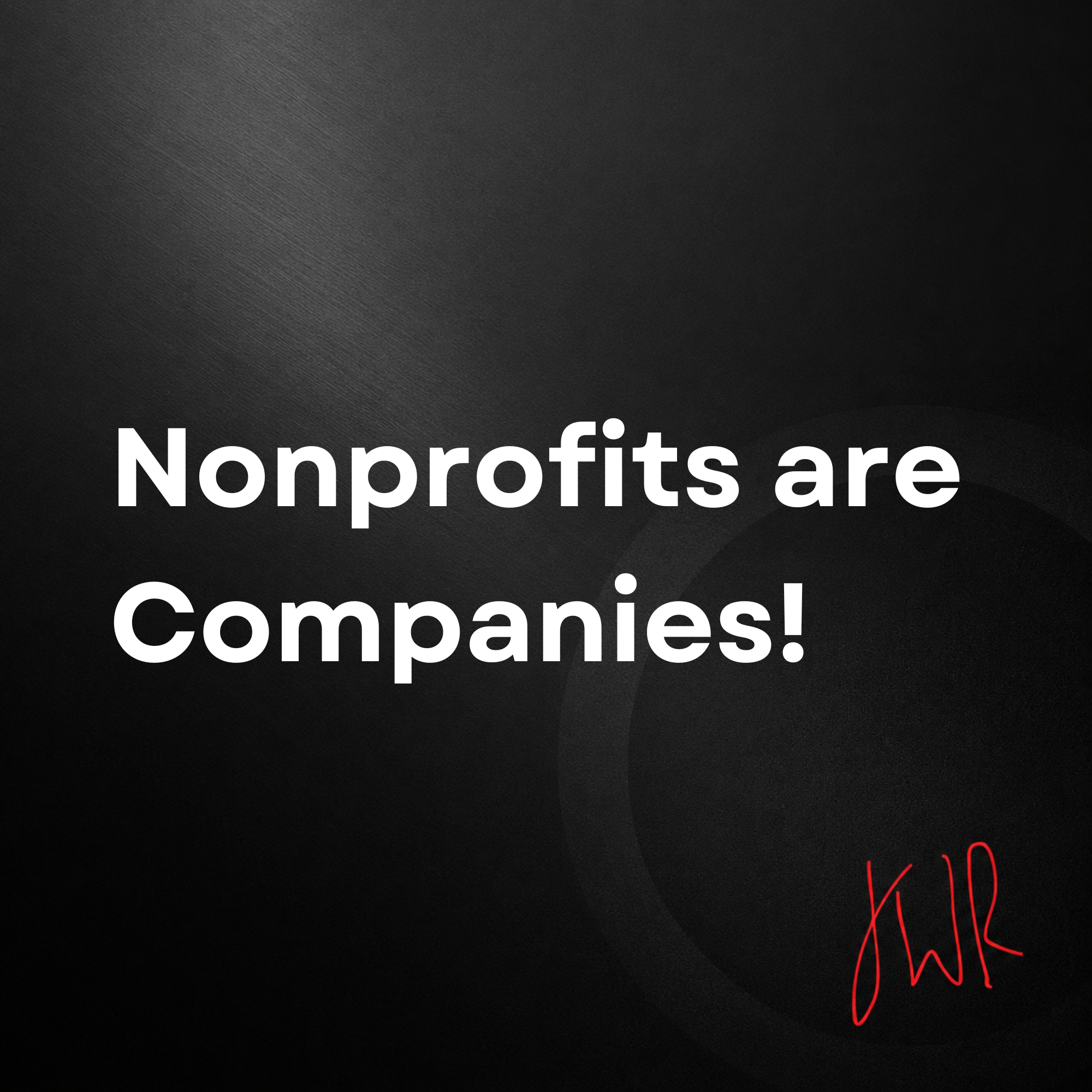 Nonprofits are companies